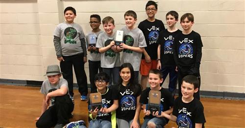 Springer ES Wins at the Greenville VEX IQ Robotic Competition 
